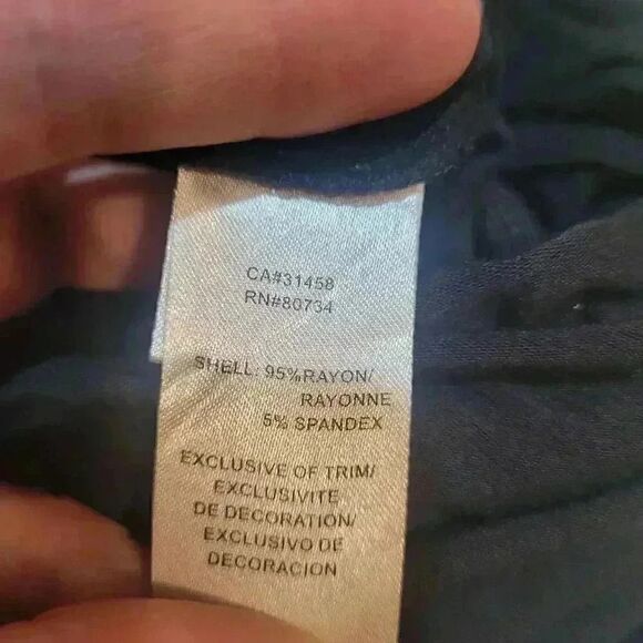 BCBGENERATION Women's Black Rayon/Spandex Cowl Neck Drawstring Shorts Romper - Picture 8 of 8